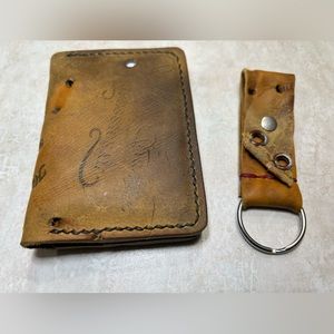 Mickey Mantle Rawlings MM5 Vtg Baseball Glove Bifold  Wallet Yankees Handmade